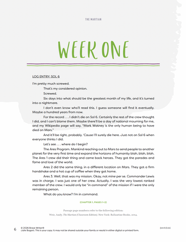 The Martian (Classroom Edition)