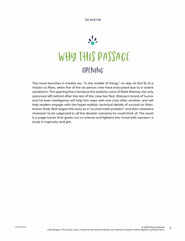 The Martian (Classroom Edition)