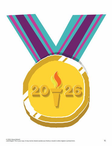 Brave Writer Guide to the Winter Games 2026