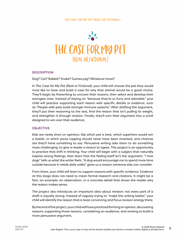 The Case for My Pet (Real or Fictional)