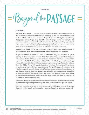 The Martian (Classroom Edition)