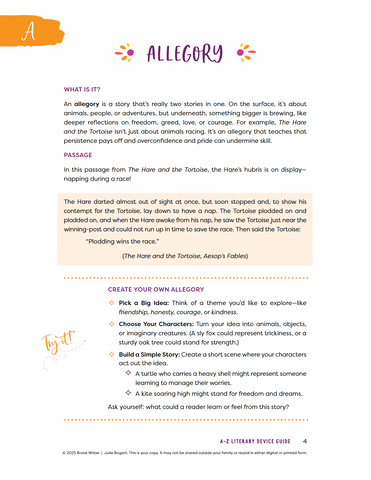 A-Z Guide to Literary Devices