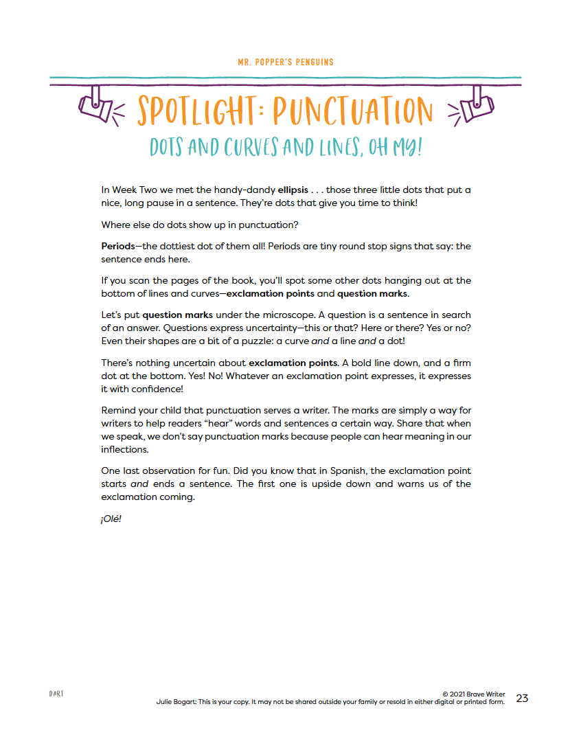 Mr. Popper’s Penguins | Brave Writer